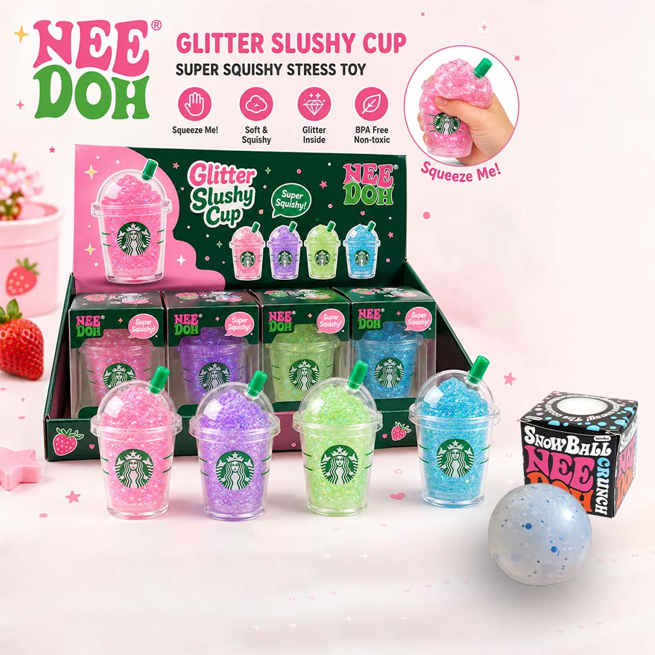 Advent Calendar Gift - Schylling NeeD Doh Stressabbau-Trinkbecher Blindbox Sensorisches