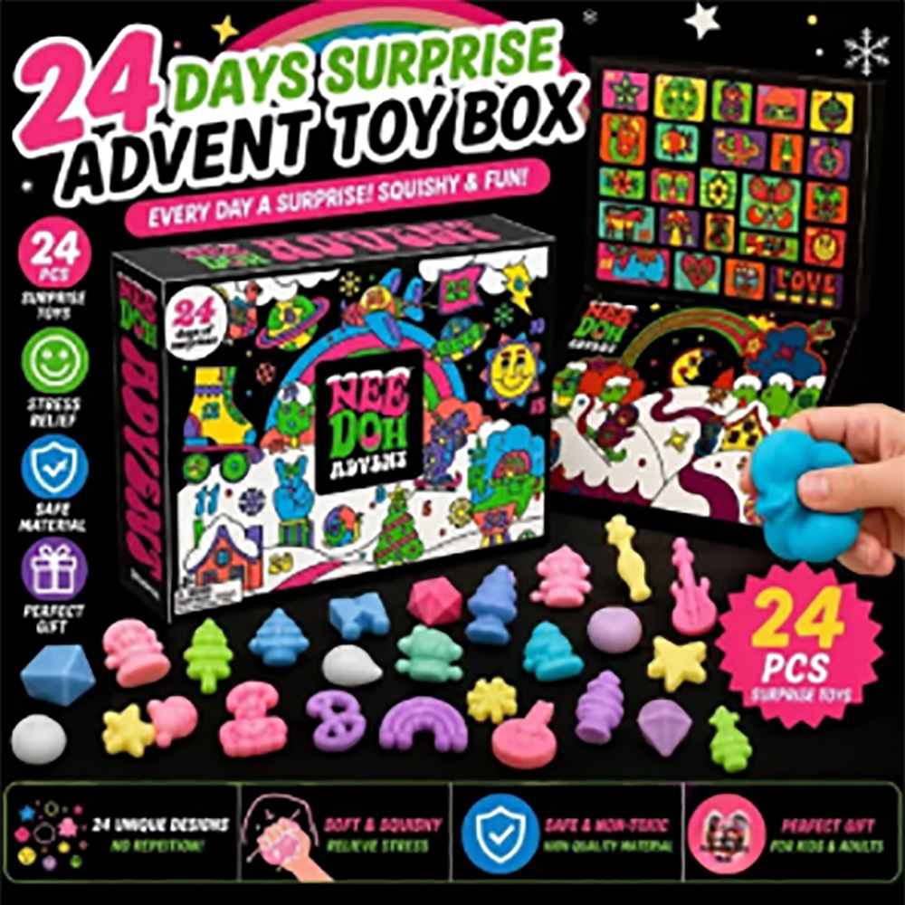 24 Stück Nee-Doh Squish Fidget – Advent Calendar Gift Bewertung und Preis