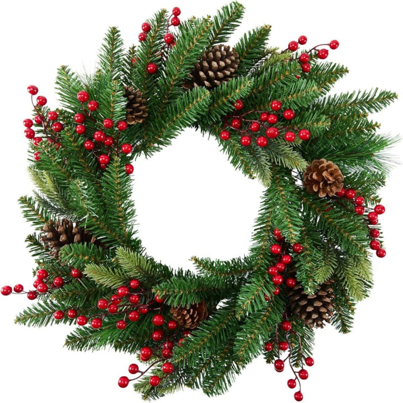 50 cm künstlicher Weihnachtskr – Christmas Wreath Fake Bewertung und Preis