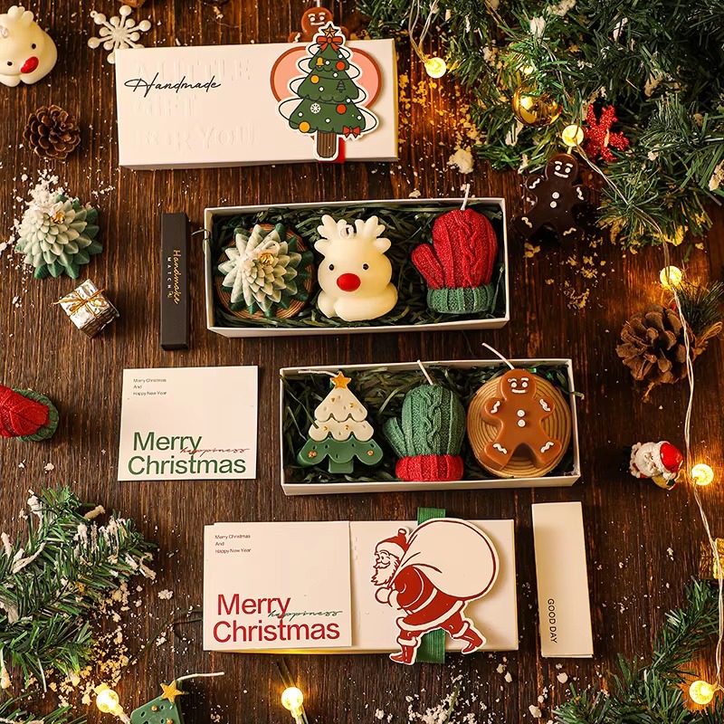 3-teiliges Set handgemachter W – Holiday Candle Set Bewertung und Preis