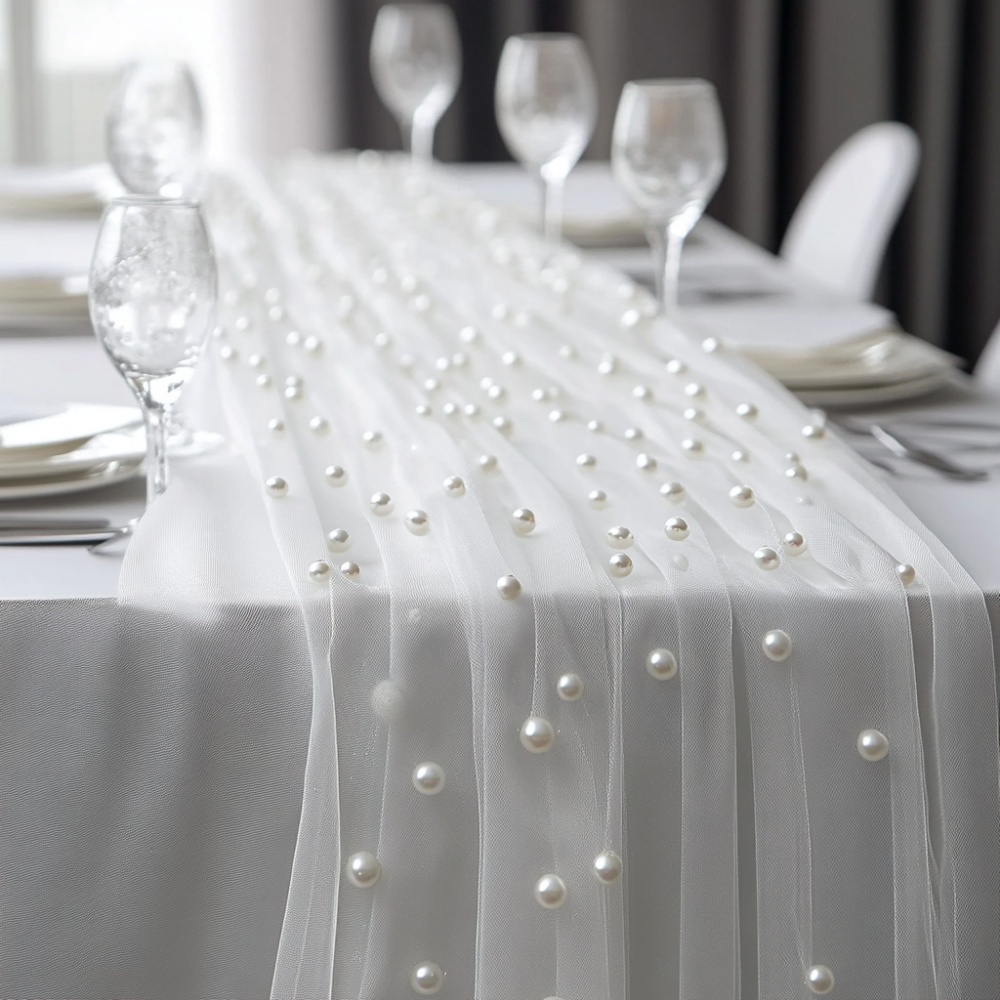 Perlen-Chiffon-Tischläufer 80x – Christmas Table Runner Bewertung und Preis
